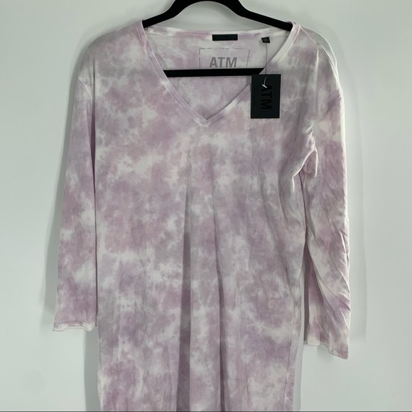 ATM Lavender Combo Dress Tie Dye Women’s Size S NWT - Picture 2 of 9